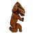 Antique Primitive Carved Wood Dog Monkey Sculpture For Sale