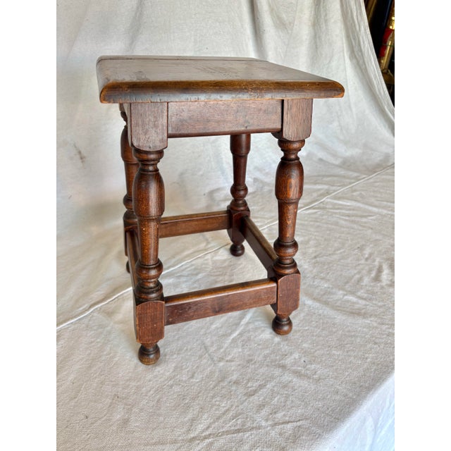 Early 20th Century French Walnut Stool For Sale - Image 12 of 12