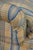 Vintage Swaim Yellow & Blue Plaid Down Filled Library Club Skirted Arm Chair For Sale - Image 17 of 18
