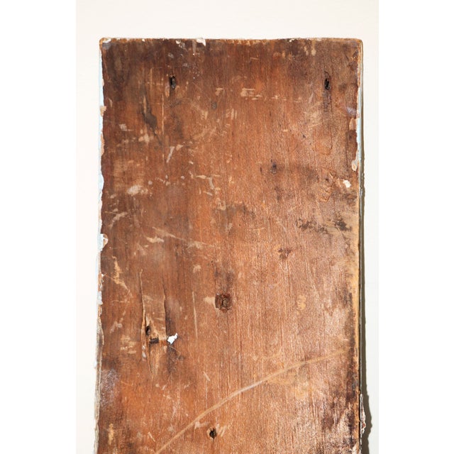 Pair of Antique Architectural Salvage Sky Blue Plinth Blocks For Sale - Image 9 of 9