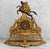 Rococo Antique Rococo Brass Equestrian Horse Mantle Clock Case For Sale - Image 3 of 13