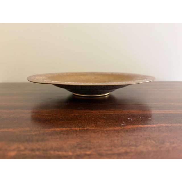 Early 20th Century Tiffany Studios New York Bronze Doré Shallow Bowl For Sale In South Bend - Image 6 of 8