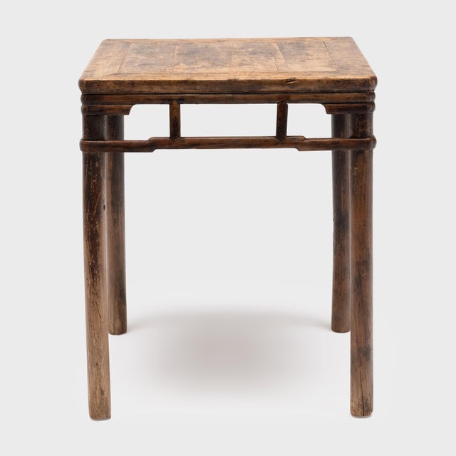 Antique Chinese Patched Cypress Tea Table, 19th Century For Sale - Image 4 of 6