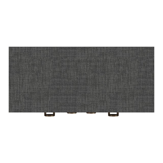 Chatham 31 in. W Rectangular Raffia 2 Drawer Accent Cabinet, Charcoal Raffia For Sale In Chicago - Image 6 of 7