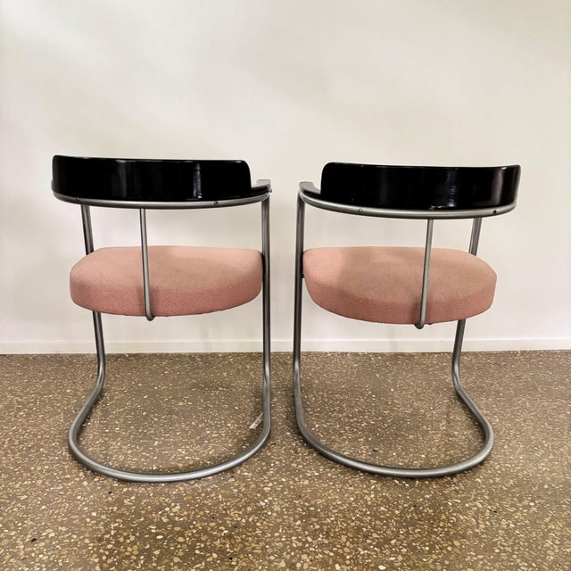 1930s Bauhaus Cantilever Model J-2 Armchairs by Jan Schröfer, the Netherlands, 1936, Set of 2 For Sale - Image 5 of 11