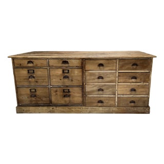 Rustic Haberdashery Shop Counter, 1890s For Sale