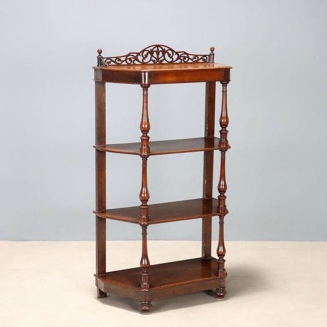 Louis Philippe Walnut Shelf For Sale - Image 9 of 9