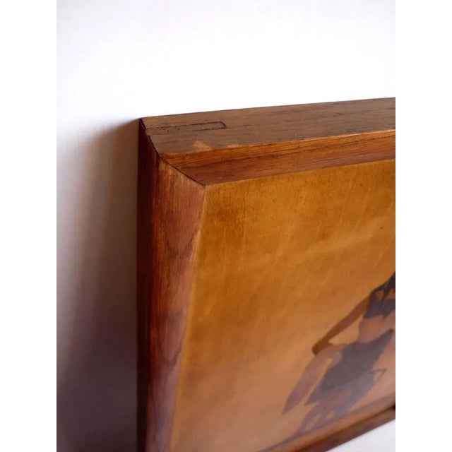 Wood Marquetry Inlaid Works by Pietro Francesco, 1930s, Set of 2 For Sale - Image 7 of 11