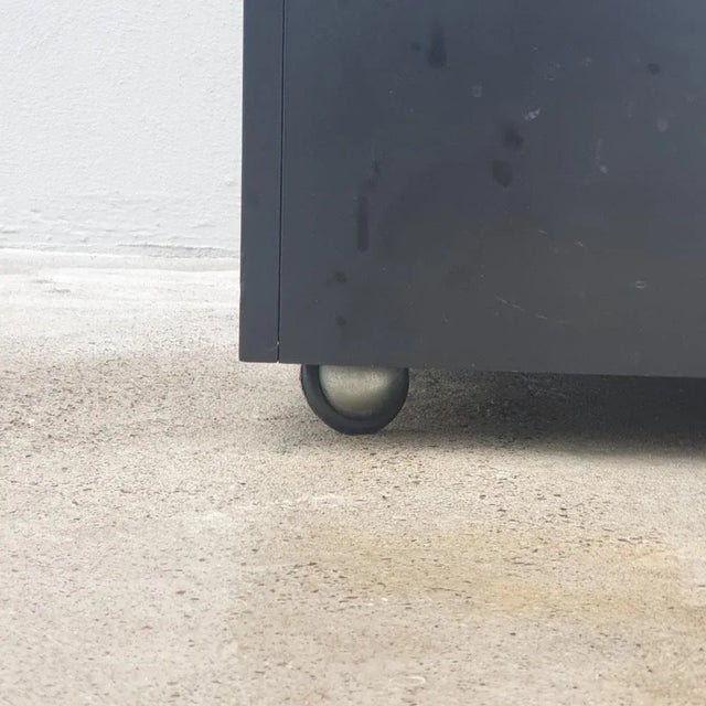 Wooden Bar Cabinet with Wheels attributed to the Poggi Pavia, Italy, 1970s For Sale - Image 11 of 13