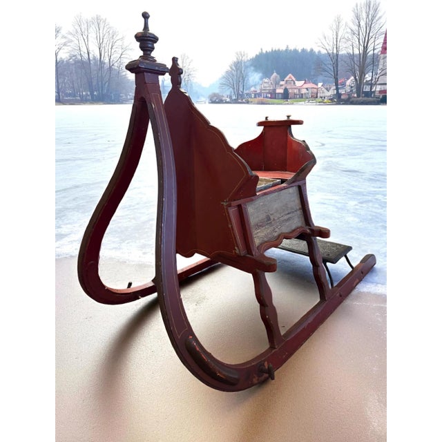 Antique Late 1800's Scandinavian Arretikker Sleigh For Sale - Image 4 of 10