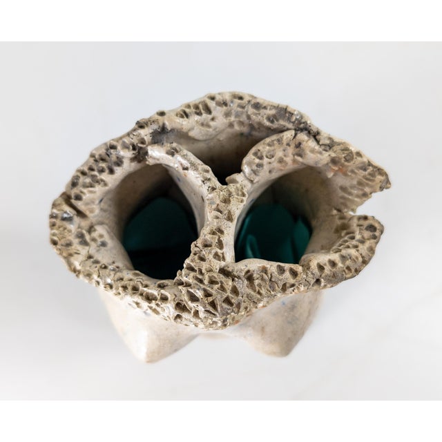Mid-Century Modern Art Pottery Female Torso Figure Vase or Pen Holder For Sale In New York - Image 6 of 9