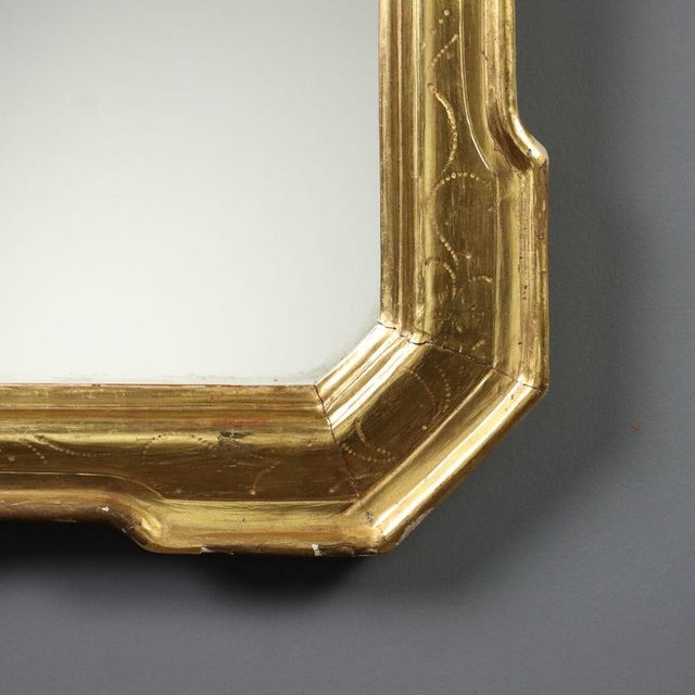 Glass 19th Century Giltwood Cabaret Mirror, Italy For Sale - Image 7 of 9