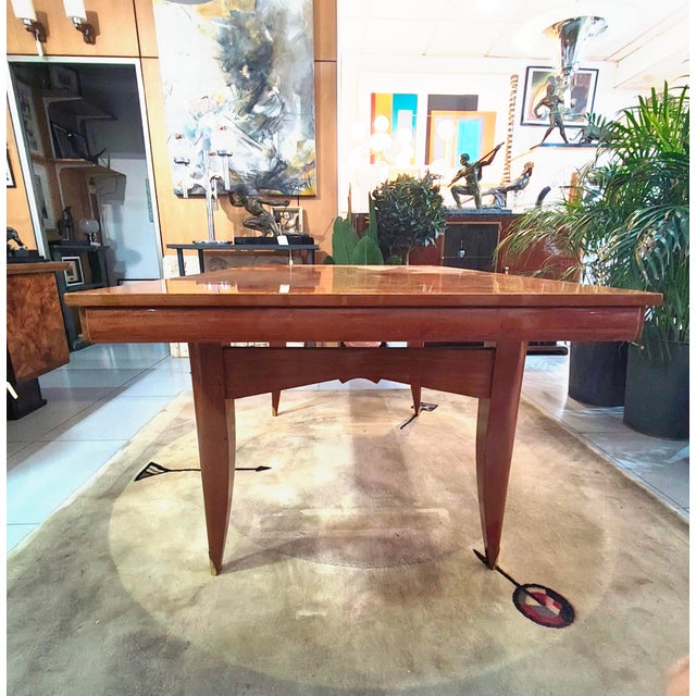 Cherrywood Dining Table, 1950s For Sale - Image 4 of 15