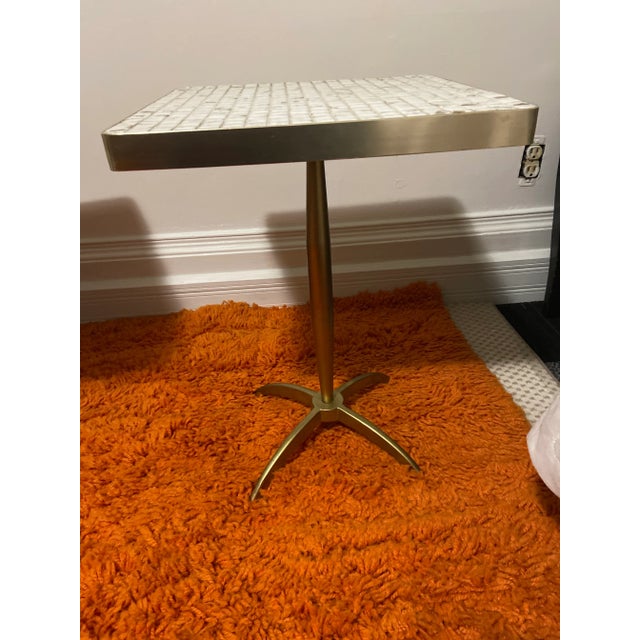 Postmodern Martz-Style Mosaic Marble Tile Tables- A Pair For Sale In Cleveland - Image 6 of 10