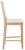 2020s Square Back Barstool in Beige - a Pair For Sale - Image 5 of 10