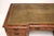 Large Antique Walnut Leather Top Pedestal Desk, 1900 For Sale - Image 4 of 11