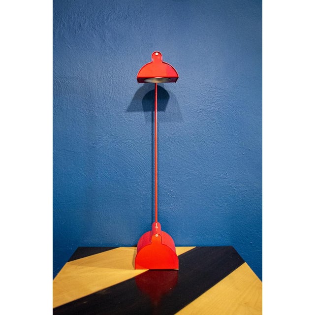 Halogen desk lamp in lacquered metal. Adjustable Designer Sergio Asti Italian production 80s I have official proof of...