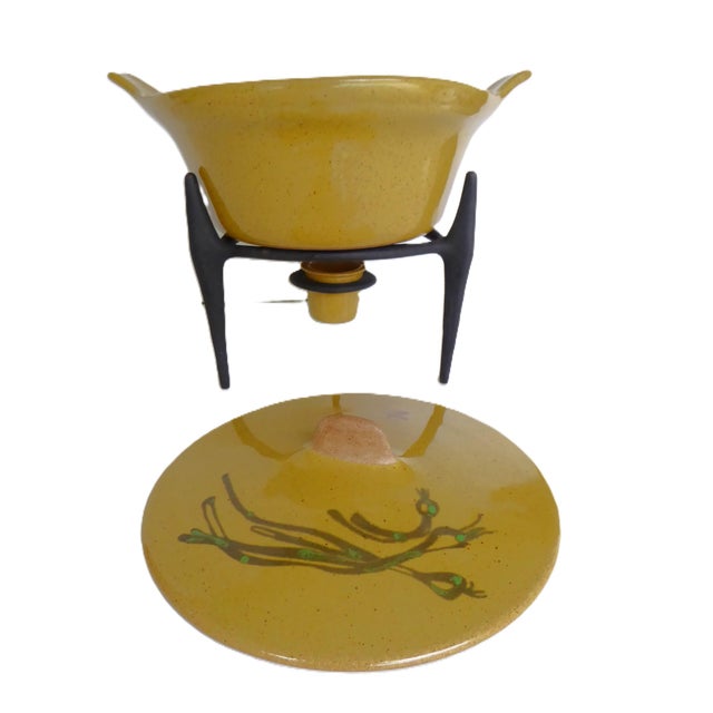 1956 Glidden Pottery Set, Sergio Dello Strologo / Fong Chow, Alfred Buffetware - 3 pcs For Sale - Image 10 of 13