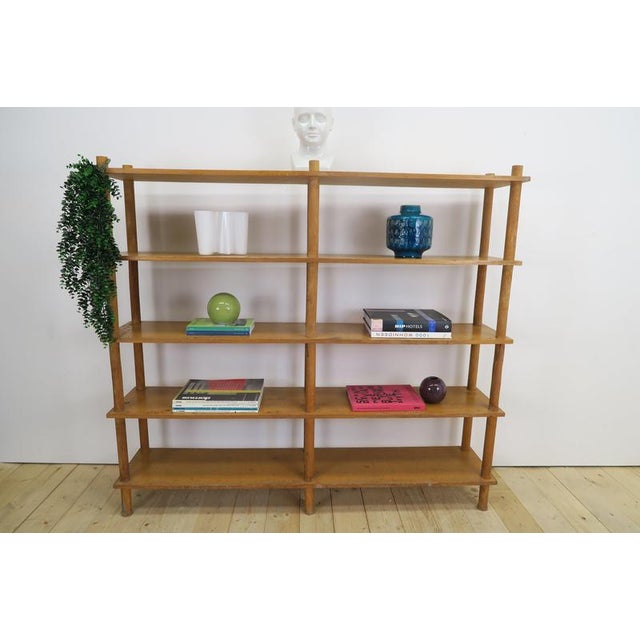 1960s Freestanding Oak Bookcase, Denmark, 1960 For Sale - Image 5 of 9