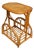 Bamboo Cane Wicker Mid-Century Modern Side Bedside End Sofa Table Magazine Stand For Sale