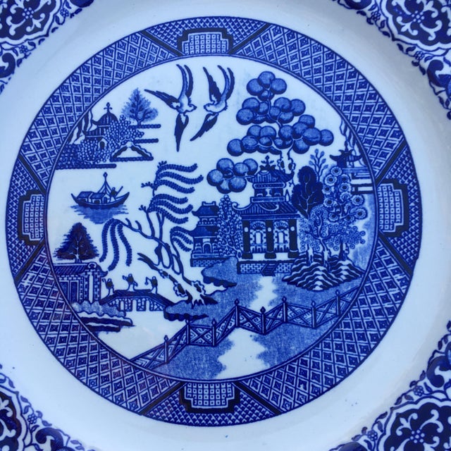Antique Blue Willow Plate by Homer Laughlin Chairish
