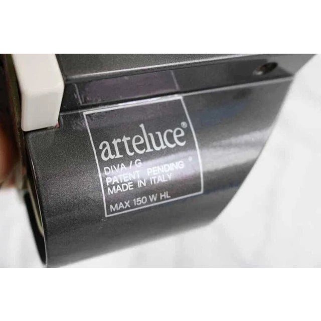 Diva Wall Lights from Arteluce, Italy, 1980s, Set of 2 For Sale - Image 6 of 8