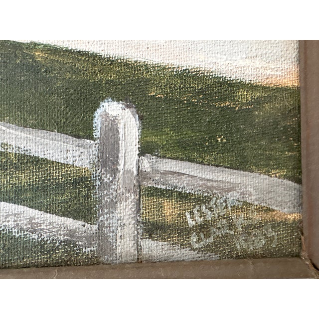 1990s Oil Painting - Landscape With Arched Stone Bridge and River by Lester J. Clarke For Sale In New York - Image 6 of 11