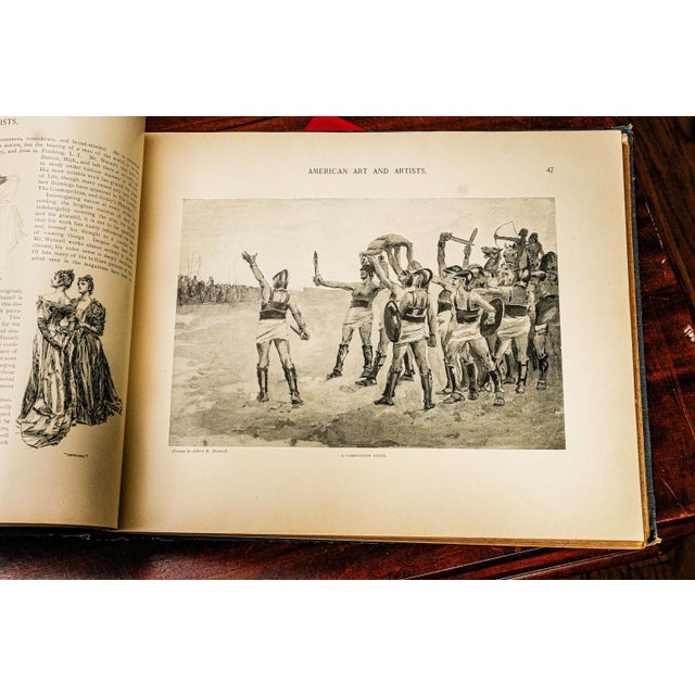 Amazing American Art and Artists Antique Victorian Illustrated Book Reference For Sale - Image 4 of 10