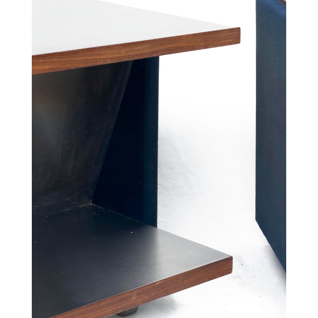 Vintage Italian Stainless Steel-Clad Side Tables, 1970s, Set of 2 For Sale - Image 6 of 8