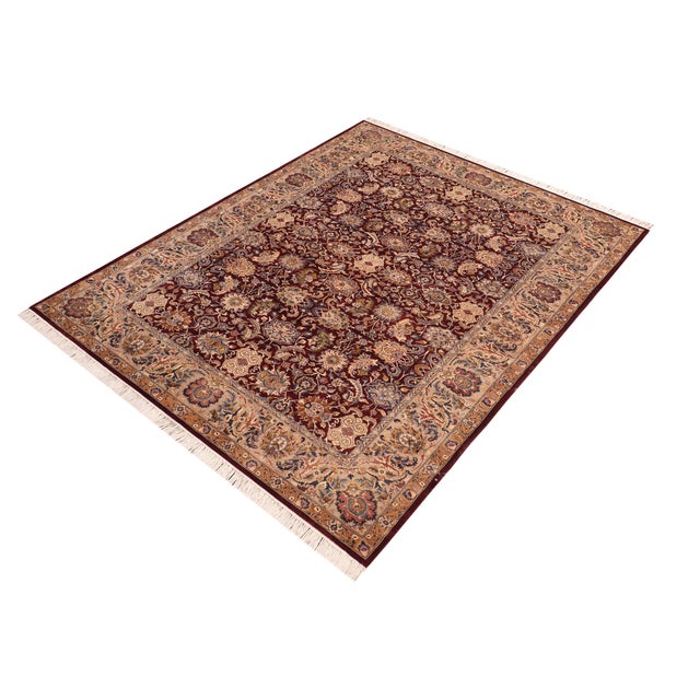 Designed with mesmerizing intricacy and gorgeous color palette, this hand-knotted masterpiece demonstrates the beauty and...