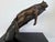 Mid-Century Modern Vintage Bronze Finish Reclining Panther Sculpture on Modernist Base For Sale - Image 3 of 10