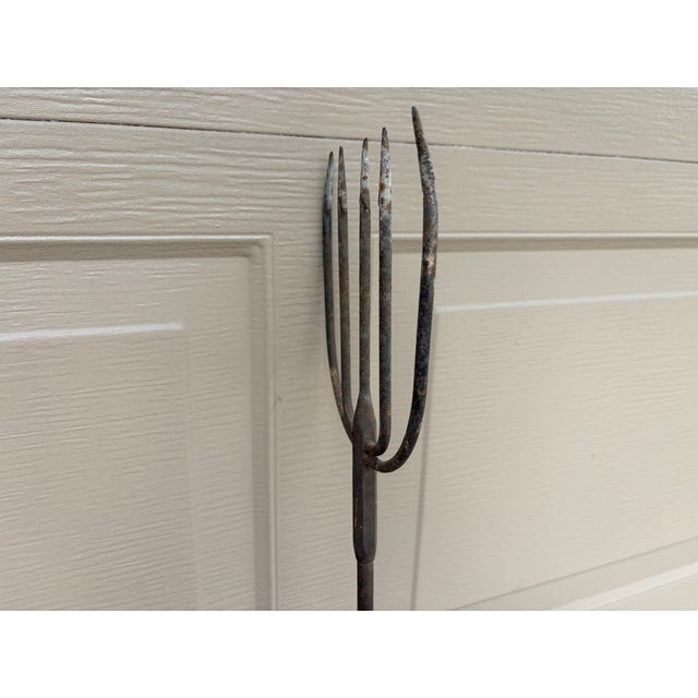 Early 20th Century Early 20th Century Hand-Forged Iron Harpoon, Antique Maritime Folk Art For Sale - Image 5 of 7
