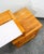 Mid Century Modern Vanity Desk Solid Ash Milk Glass Teak 3 Drawers Vintage MCM For Sale - Image 10 of 12