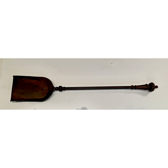 Rare 19th Century Cast Bronze Fireplace Tools Set of 3 Pieces For Sale - Image 9 of 17