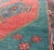 Tribal Design Vintage Turkish Rug in Teal, Blue, Green, Charcoal & Coral 5'2 X 8'7 For Sale In Atlanta - Image 6 of 8