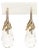 Michael Aram 18k Yellow Gold Diamond and Rock Crystal Drop Earrings- 2 Pieces For Sale