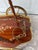 Mid 20th Century Mid-Century Traditional Wood and Brass Tea Cart With Floral Detail For Sale - Image 5 of 14