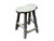 Vintage Rustic Unique Shape Four Legs Wood Stool Side Table For Sale - Image 11 of 16