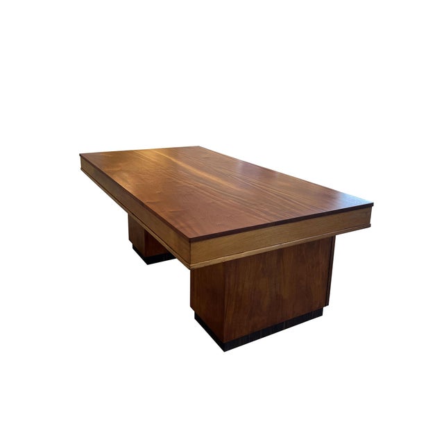 Art Deco Large Scandinavian Art Deco Desk in the Style of Jindrich Halabala For Sale - Image 3 of 6