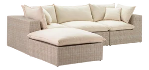 Cali Natural Wicker Outdoor Modular Sectional