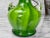 Green Mid-Century Atomic Sculpted Spiraled Green Art Glass Vases - a Pair For Sale - Image 8 of 10