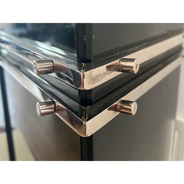 1920s 1920s Hungarian Art Deco Smoked Glass Pendant Lights - a Pair For Sale - Image 5 of 11