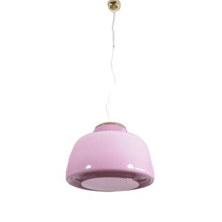 Lilac Murano Glass Italian Pendant Lamp For Sale