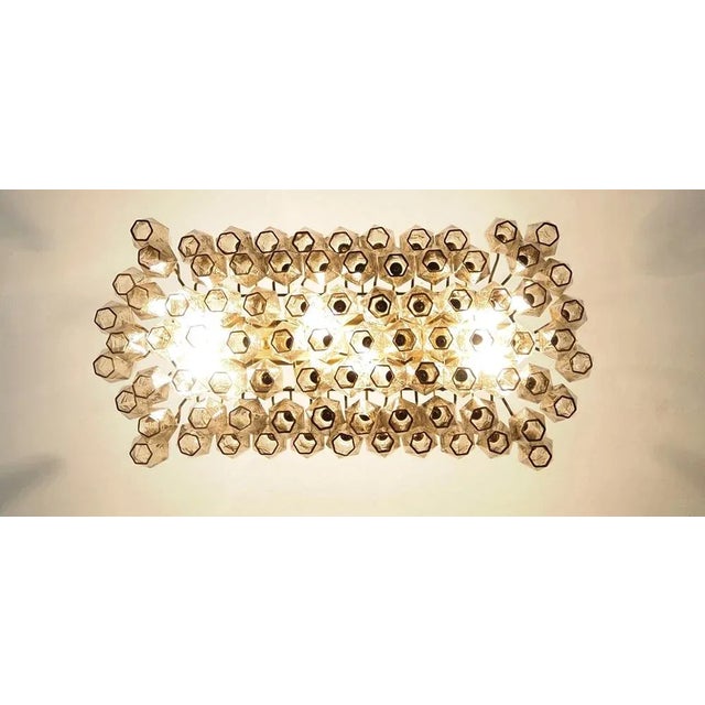 Murano Poliedri Chandelier by Carlo Scarpa with 84 Smoked Glasses, 1990s For Sale - Image 11 of 12