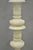 Stone Antique Italian Neoclassical Carved Alabaster Marble Column Table Lamps - A Pair For Sale - Image 7 of 12