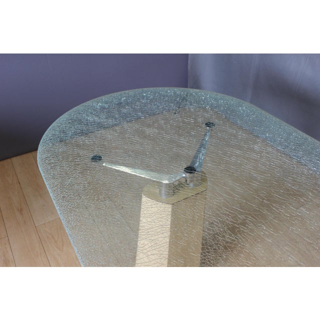 Vintage Dining Table with Broken Glass Effect Top, 1970 For Sale - Image 15 of 16
