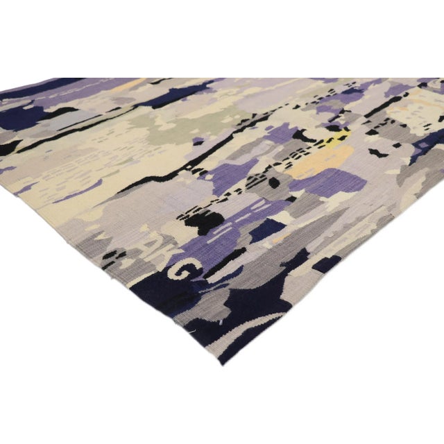 Vintage German Alice Koch-Gierlichs Tapestry with Abstract Expressionist Style 04'02 x 04'04. Showcasing a bold expressive...