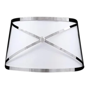 Drum Mezzo Sconce in Nickel Finish with Plain Shade