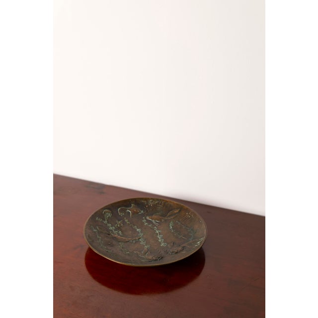 Large Art Deco Bronze Bowl by Gunnar Nylund for Akta Brons, Sweden, 1940s For Sale - Image 14 of 14