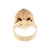 Late 19th Century Victorian 14k Yellow Gold Variegated Brown Agate Ring, Size 9 For Sale - Image 4 of 5
